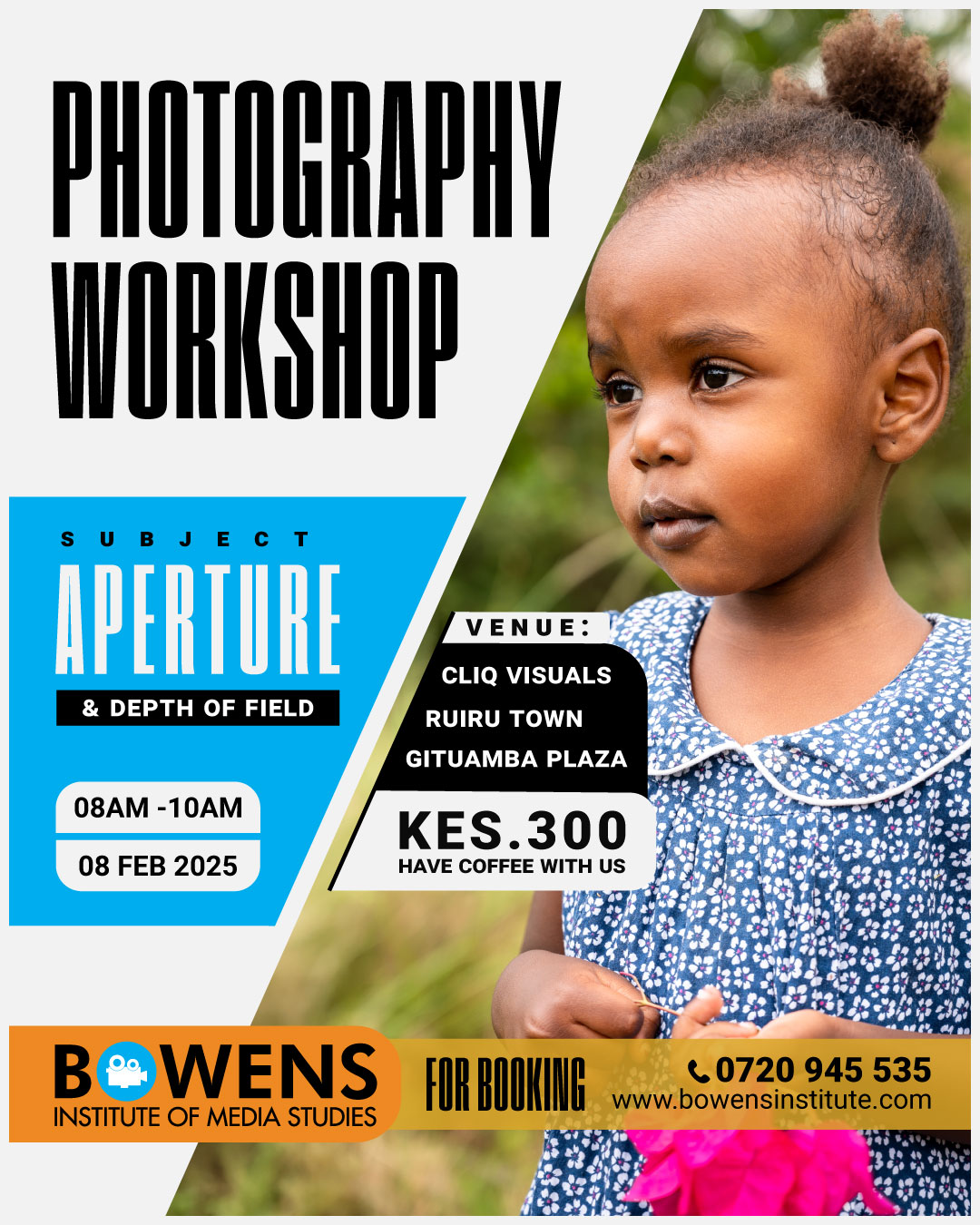 Photography workshops: Aperture and depth of field